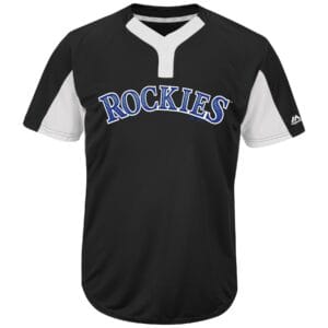 MLB<sup>®</sup> Premier Eagle 2-Button Colorblocked Jersey - ROCKIES