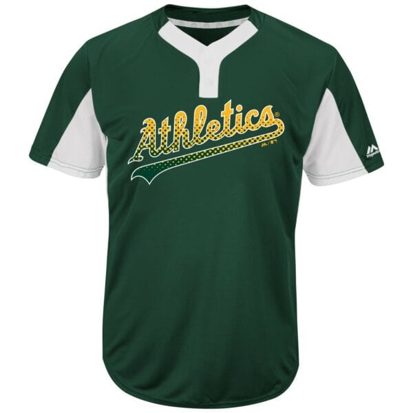 MLB<sup>®</sup> Premier Eagle 2-Button Colorblocked Jersey - ATHLETICS