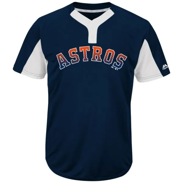 MLB<sup>®</sup> Premier Eagle 2-Button Colorblocked Jersey - ASTROS