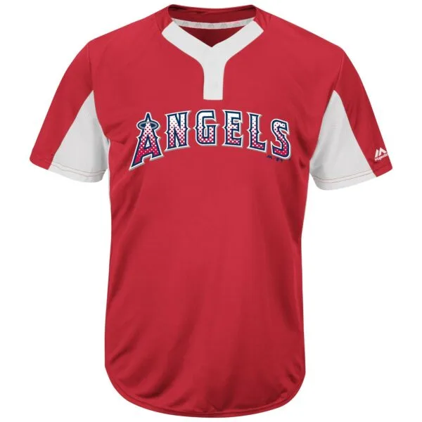 MLB<sup>®</sup> Premier Eagle 2-Button Colorblocked Jersey - ANGELS