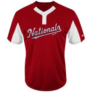 MLB<sup>®</sup> Premier Eagle 2-Button Colorblocked Jersey - NATIONALS