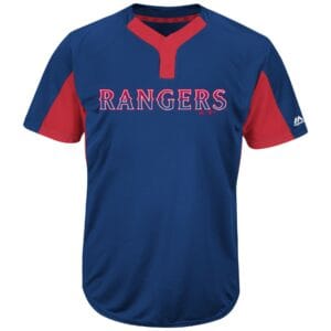 MLB<sup>®</sup> Premier Eagle 2-Button Colorblocked Jersey - RANGERS