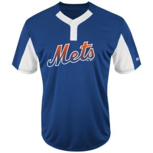 MLB<sup>®</sup> Premier Eagle 2-Button Colorblocked Jersey - METS