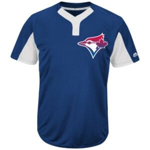 MLB<sup>®</sup> Premier Eagle 2-Button Colorblocked Jersey - BLUE JAYS